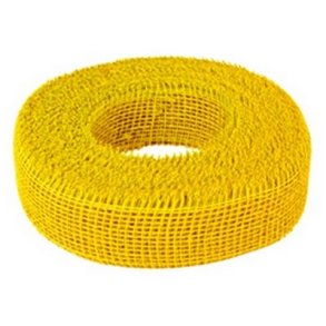 Juteb�nd 50 mm gul pr meter