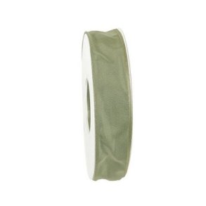 Kr�lb�nd m wire i kanten 25 mm St�vet gr�n 25 meter