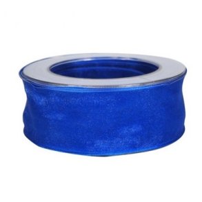 Organzab�nd 40 mm kongebl� 20 meter