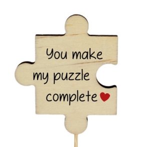 Puslespilsbrik med s�d tekst.