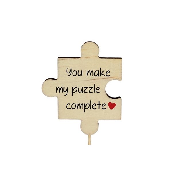 Puslespilsbrik med s�d tekst.