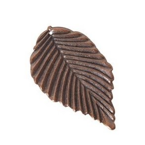 Blad b�g metal brun