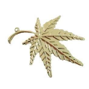 Blad ahorn metal guld