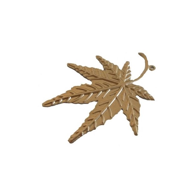 Blad ahorn metal champagne