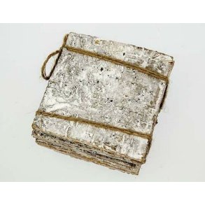 Birkebark 10x10 cm hvidpigmenteret