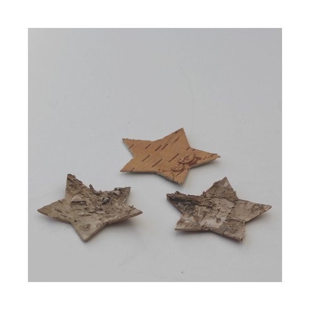 Birkestjerne 6.5 cm 8 stk