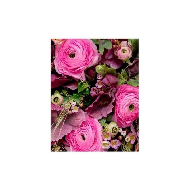 Kort med blomstermotiv nr 16 inklusiv kuvert.