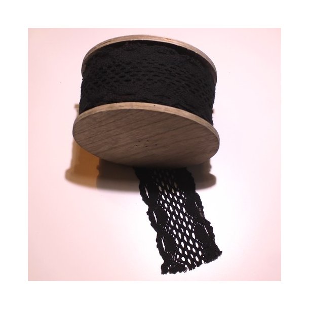 B�nd 8 cm 1 m. Sort