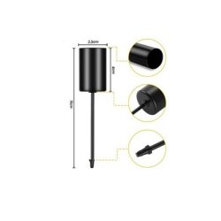 Stagelysholder 11 cm sort. 4 stk