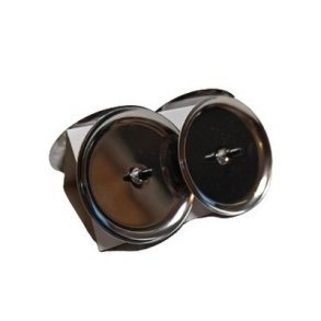 Bloklysholder 6 cm Dia. s�lv, pose med 4 stk.