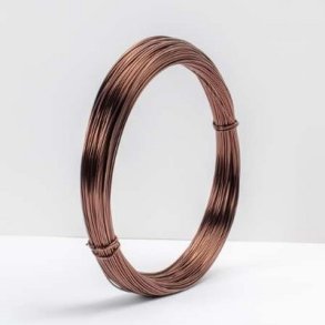 Aluminiums-tr�d 1 mm Brun 10 meter.