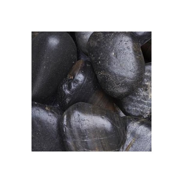 Sort Sten Poleret 30-50 mm. 2000 gram..