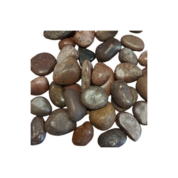 R�d sten poleret 1-2 cm 1000 gram