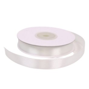 Satinb�nd 12 mm R�Hvid