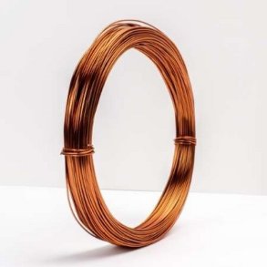 Aluminiums-tr�d 1 mm Cognac 10 meter.