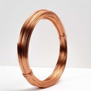 Aluminiums-tr�d 1 mm kobber 10 meter.