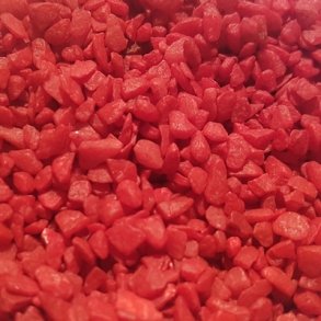 Deko sten r�d 4-6 mm