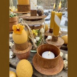 Lysholder Lucy 12 cm rust