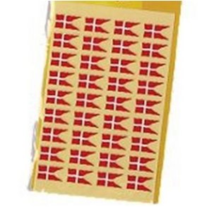 Dannebrog p� ark 9x16 mm pris pr ark.