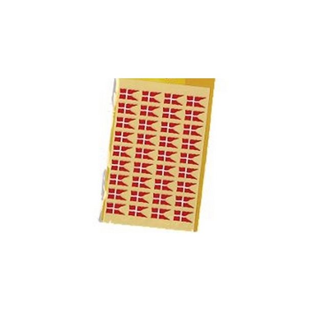 Dannebrog p� ark 9x16 mm pris pr ark.
