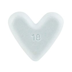 Mosunderlag hjerte 18