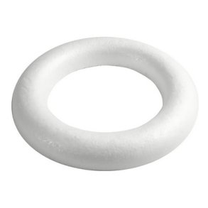 Styropor krans flad 17x3 cm