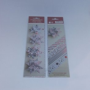 Stjernestrimler med folietryk kul�r