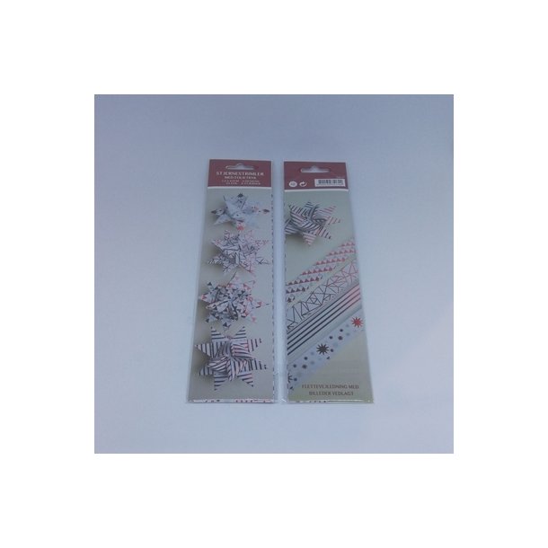 Stjernestrimler med folietryk kul�r