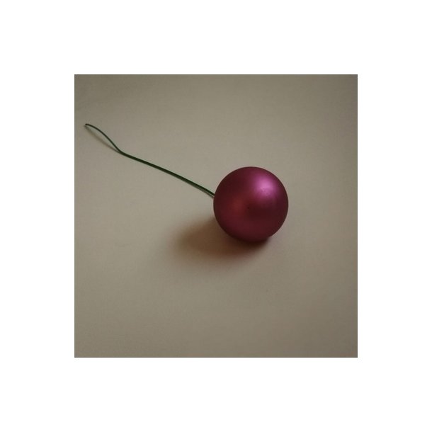 Glaskugle lyng mat 50 mm