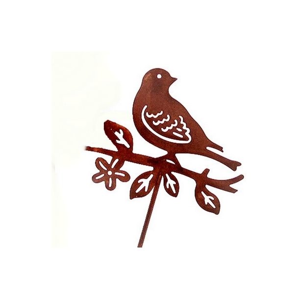 Metal fugl rust p� stilk 2