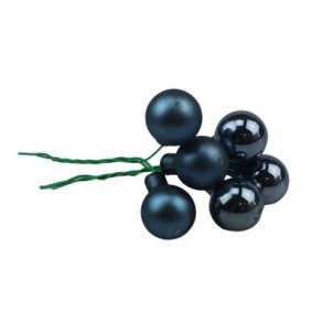 Glaskugle bl� 20mm 6 stk