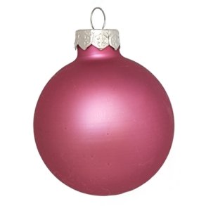 Glas kugle Fuchsia Mat 60 mm oph�ng