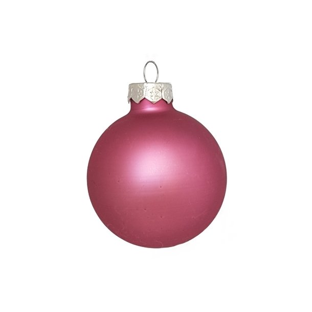 Glas kugle Fuchsia Mat 60 mm oph�ng
