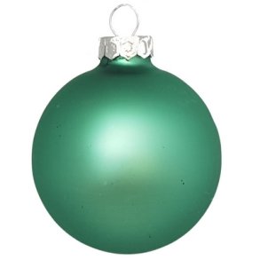 Glas kugle Jadegr�n Mat 60 mm oph�ng