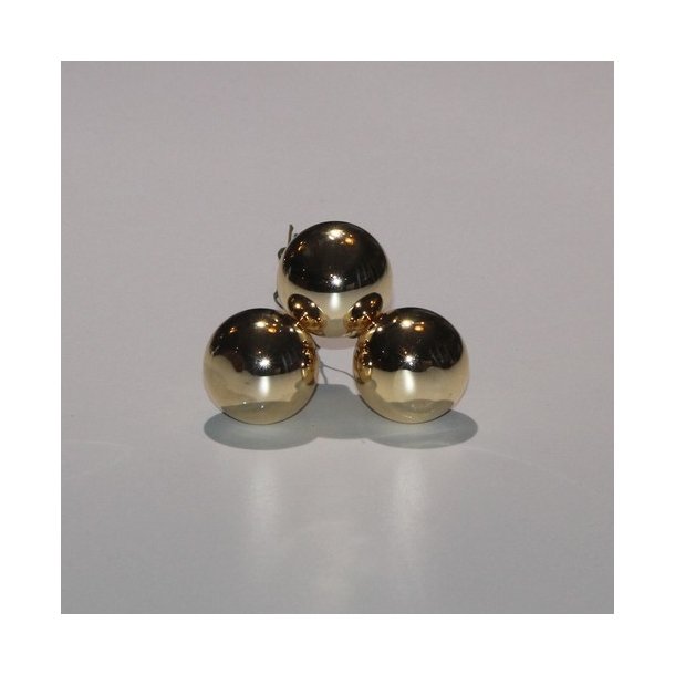 Glaskugle guld blank 25 mm 6 stk