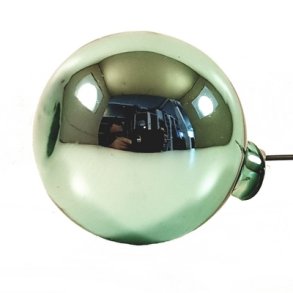 Glaskugle Jadegr�n blank 50 mm