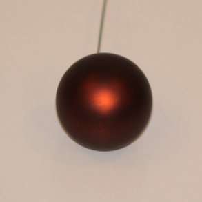 Glaskugle m�rkebrun mat 50 mm