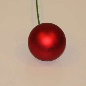 Glaskugle r�d mat 50 mm