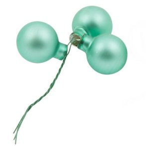 Glaskugle Jadegr�n mat 20 mm 3 stk.