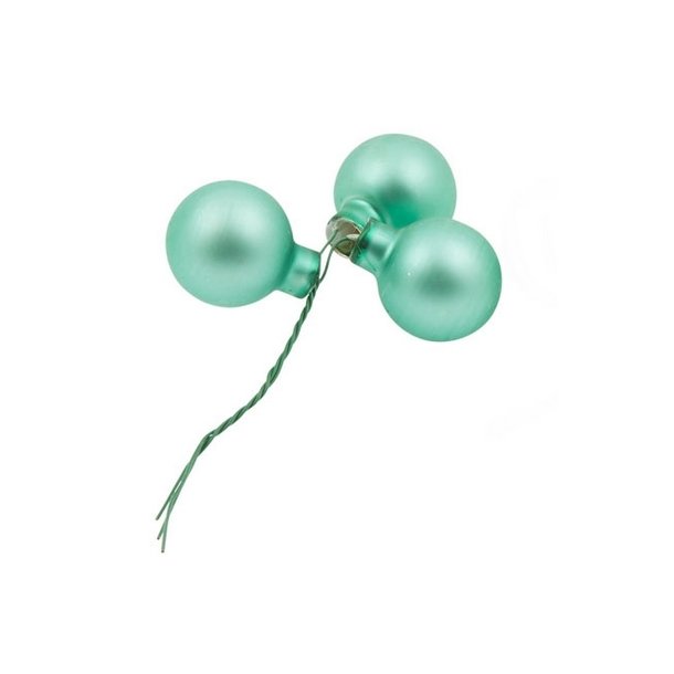 Glaskugle Jadegr�n mat 20 mm 3 stk.