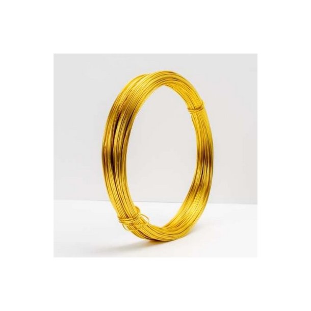 Aluminiums-tr�d 1 mm Guld 10 meter.