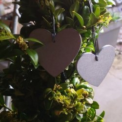 H�ngem�rke hjerte s�lv