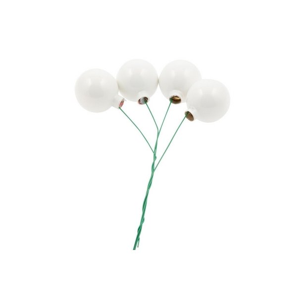 Glaskugle hvid 50 mm