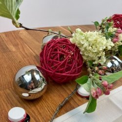 Rattan kugle �10 r�d