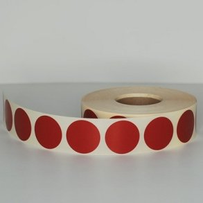 Klisterm�rke �30 mm m�rk r�d 10 stk