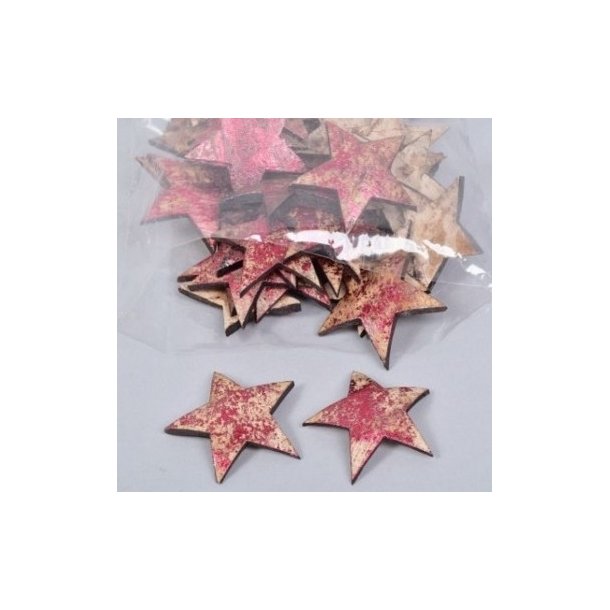 Kokos stjerner r�d 5. stk.