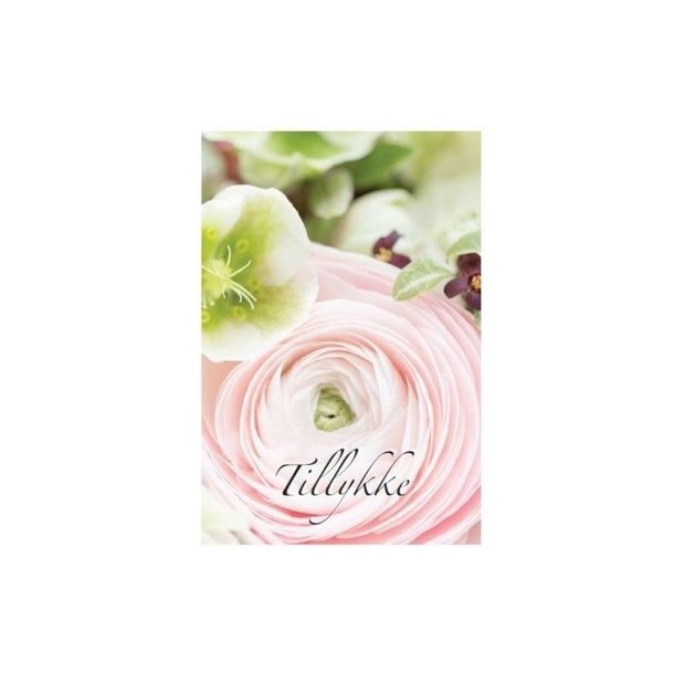 Kort med blomstermotiv nr 20 inklusiv kuvert.