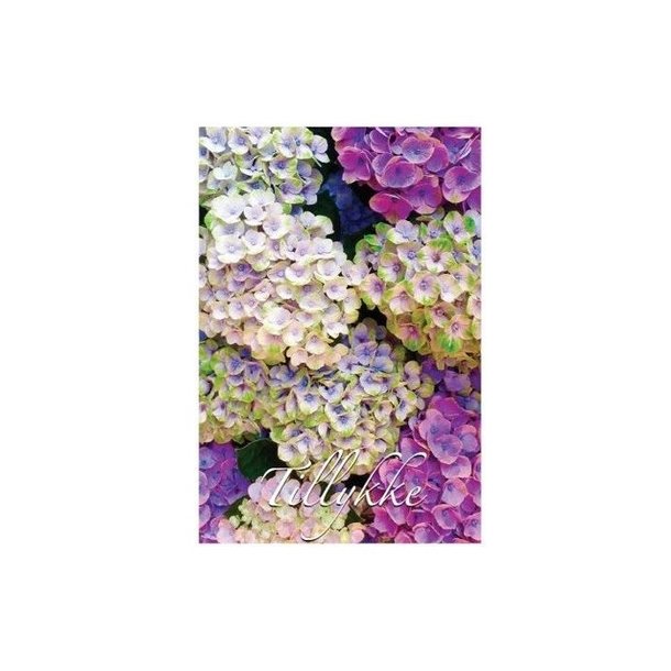 Kort med blomstermotiv nr 22 inklusiv kuvert.