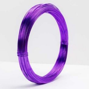 Aluminiums-tr�d 1 mm Lilla 10 meter.