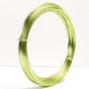 Aluminiums-tr�d 1 mm Lysegr�n 10 meter.